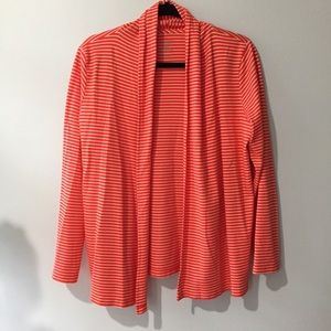 LL Bean Pima Cotton Open Cardigan Sweater Medium